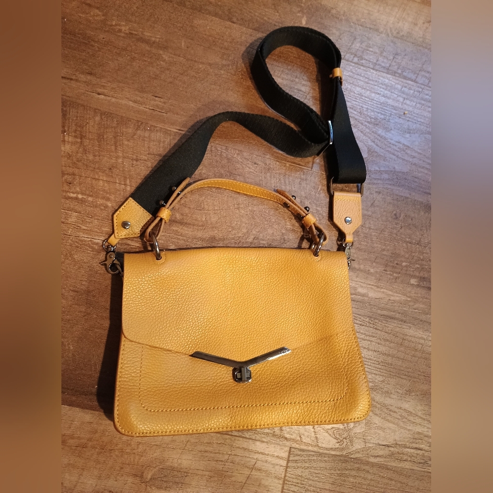 Botkier Crossbody Mustard Yellow Purse Satchel Bag